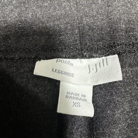 J Jill Pants Womens XS  Ponte Legging Gray Stretch Elastic Waist Tapered Leg - Picture 4 of 7